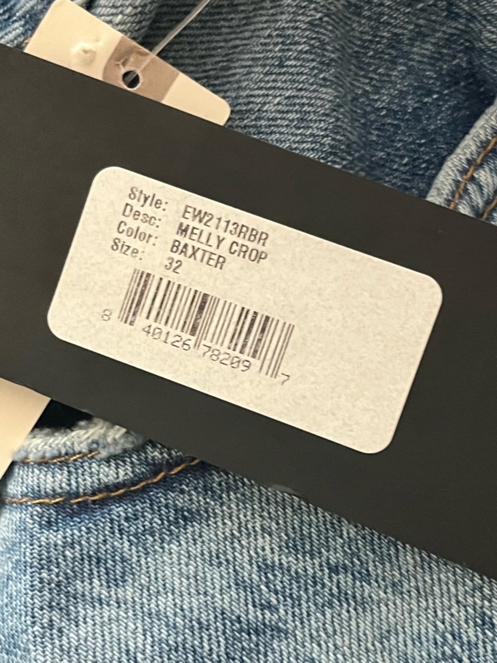 NWT Edwin Melly Cropped Jeans in Baxter Colourway 32 - Picture 10 of 10